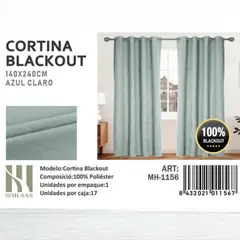 GENERICO - Juego De Cortinas Blackout 2 Paños 140x240 cm