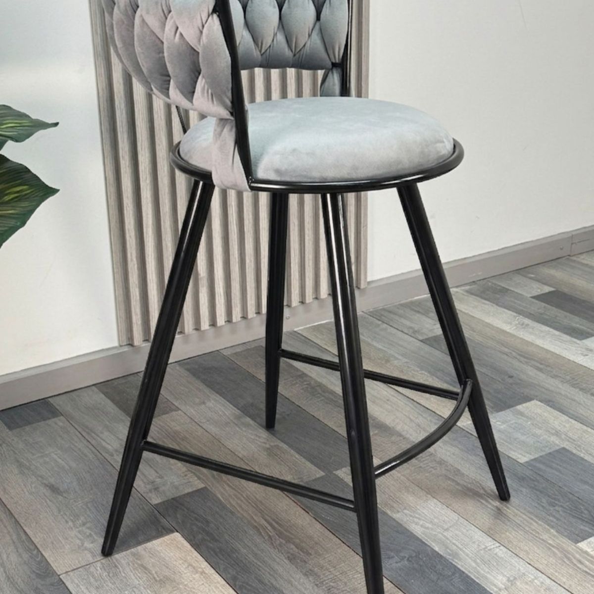 HABITA2 CHILE - Pack 2 Sillas de Bar Fijas 66 cm Gales Black