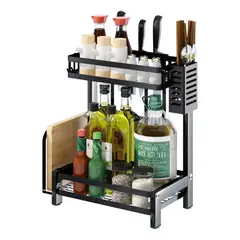 GENERICO - Rack Organizador Multifuncion Para Especies 2 Niveles
