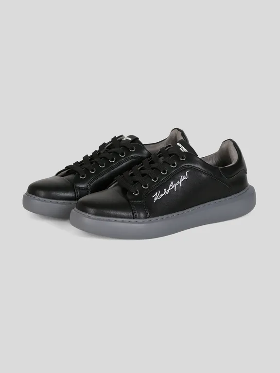 Zapatillas con firma de KARL bordada Negro