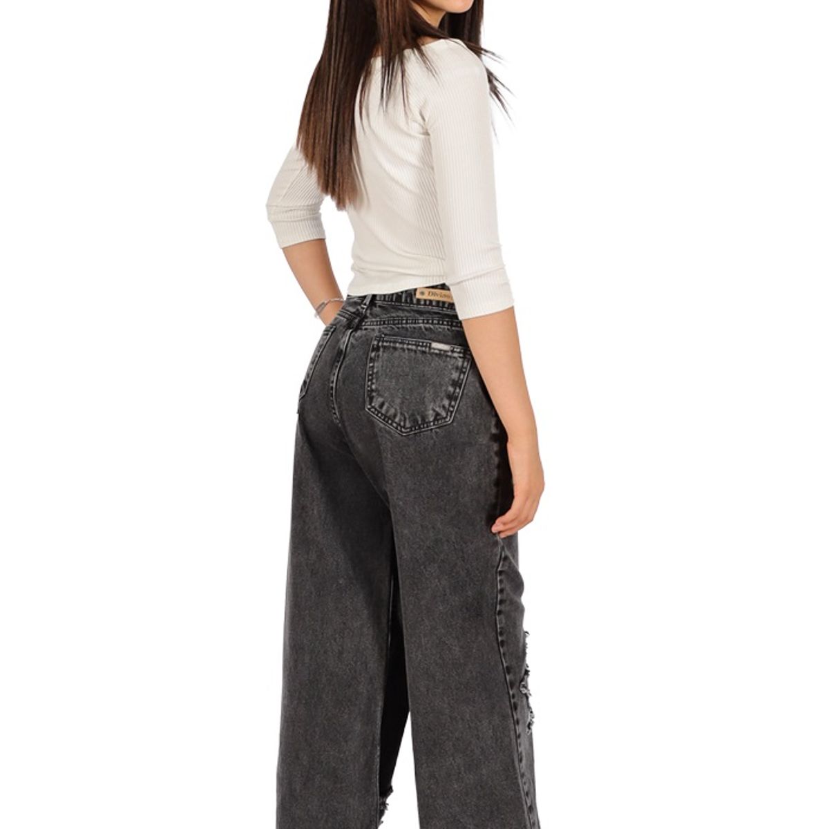 DIVINO JEANS - Jeans Iris III Negro Divino Teen
