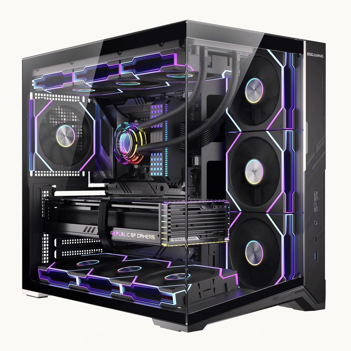 GENERICO - GABINETE ESGAMING ZERO MAX ATX ARG