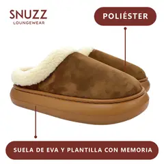 SNUZZ - Pantuflas Mujer Cozy Antideslizantes Invierno Comodidad Kiosclub