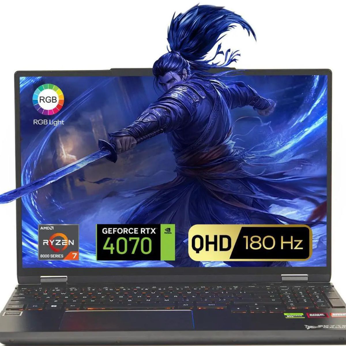 SKYTECH - Notebook Gamer - Skytech NOIR - AMD Ryzen 7 8745HX - 16GB RAM - NVIDIA RTX 4050