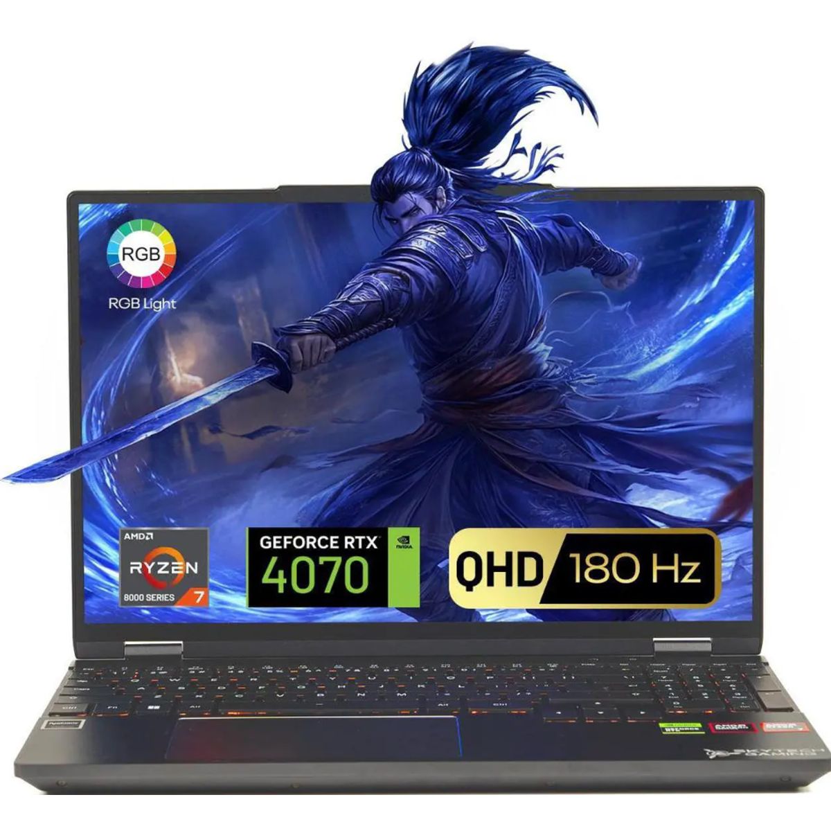 SKYTECH - Notebook Gamer - Skytech NOIR - AMD Ryzen 7 8745HX - 16GB RAM - NVIDIA RTX 4050