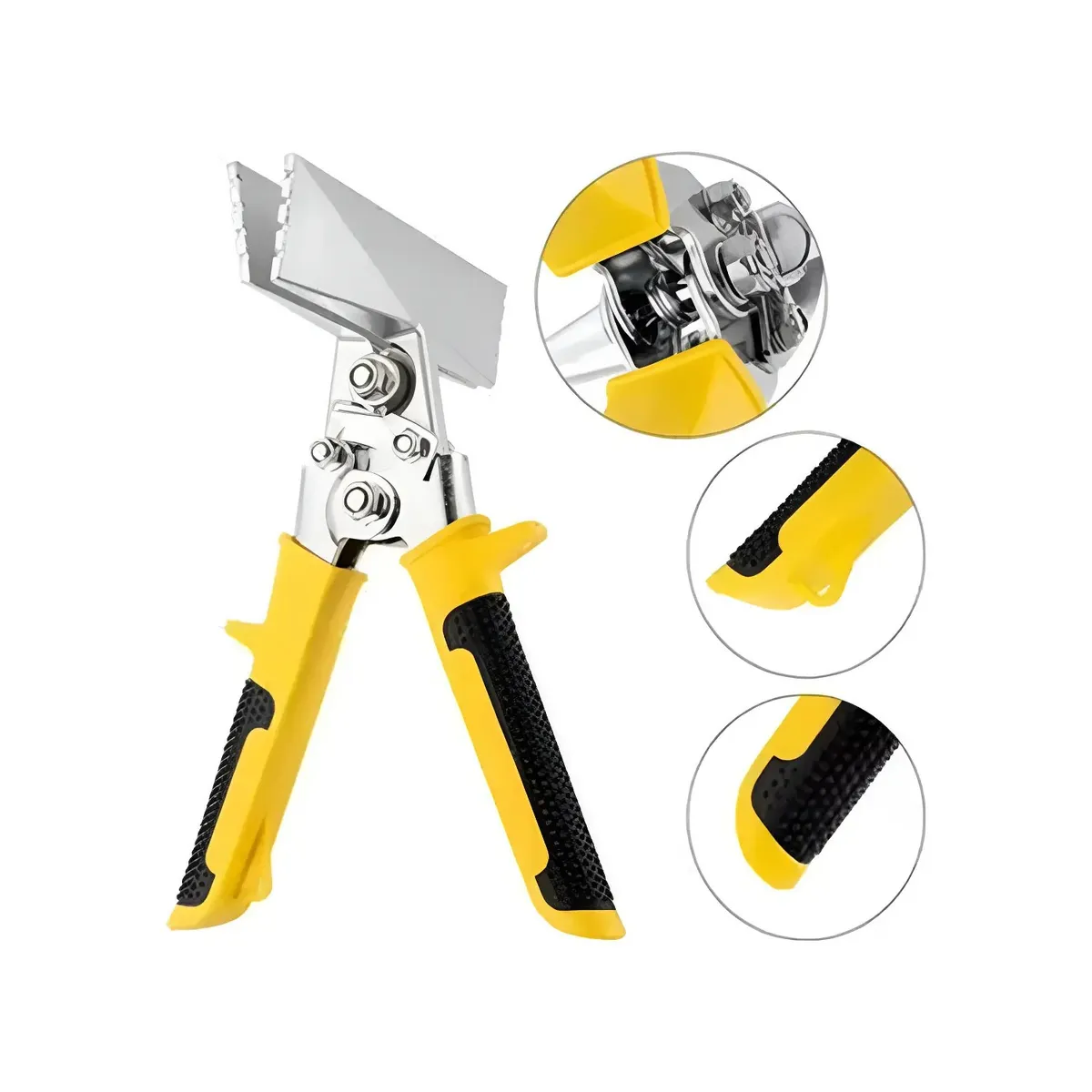 GENERICO - Alicate 15cm Pinza Dobladora Lámina Chapa Metal Metalcon Labg