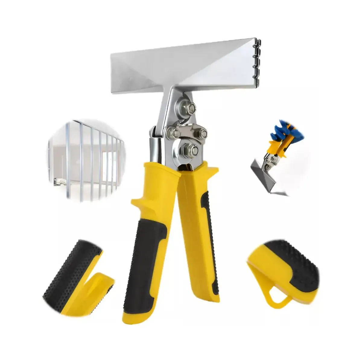 GENERICO - Alicate 15cm Pinza Dobladora Lámina Chapa Metal Metalcon Labg