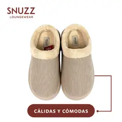 SNUZZ - Pantuflas Mujer Cozy Antideslizantes Invierno Comodidad Kiosclub