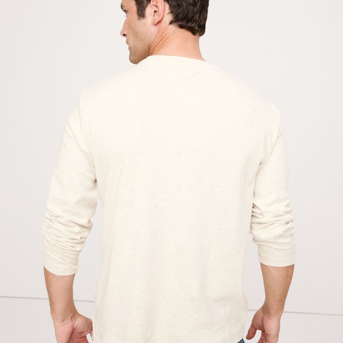 BANANA REPUBLIC - Polera Hombre Banana Republic Luxury-Touch Beige