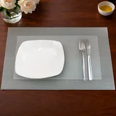 NAUTICA - Pack 2 Individuales de mesa Home 45x30cm plateado