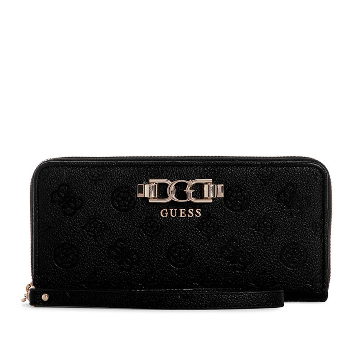 GUESS - Billetera Anise Slg Large Zip Around Negro