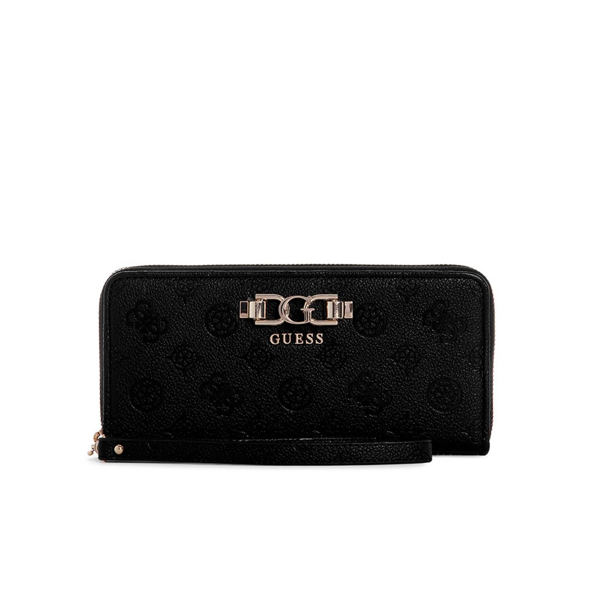 GUESS - Billetera Anise Slg Large Zip Around Negro