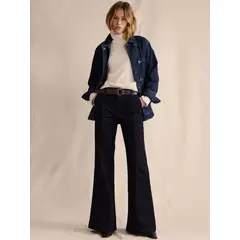BANANA REPUBLIC - Jeans Mujer High-Rise Super Flare Azul