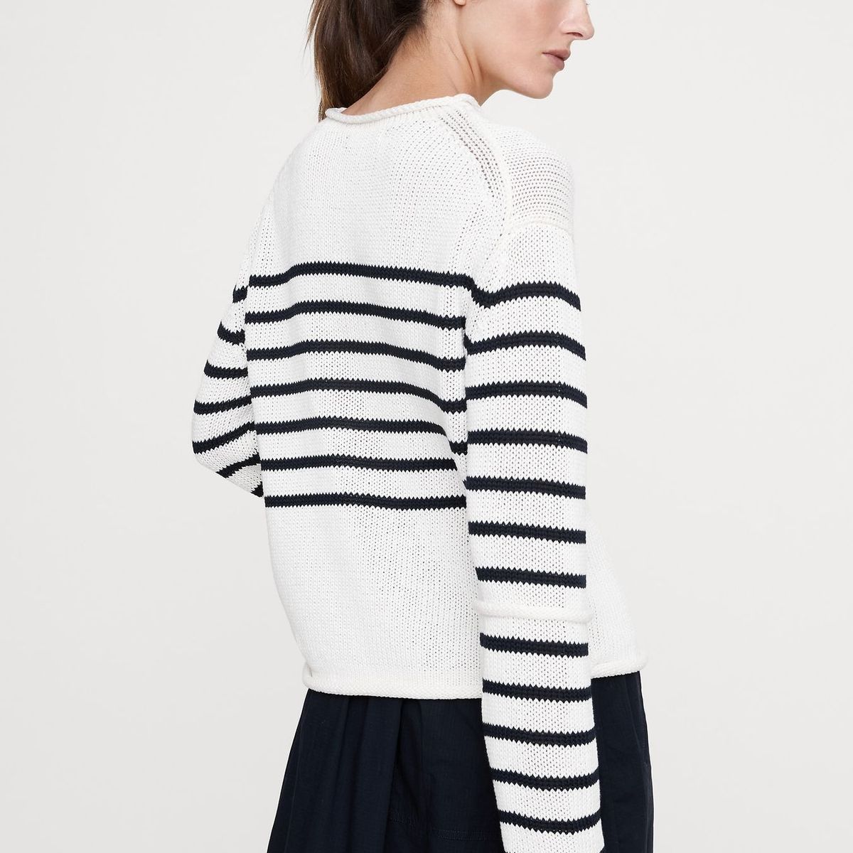 BANANA REPUBLIC - Sweater Mujer Algodón Roll Neck Azul