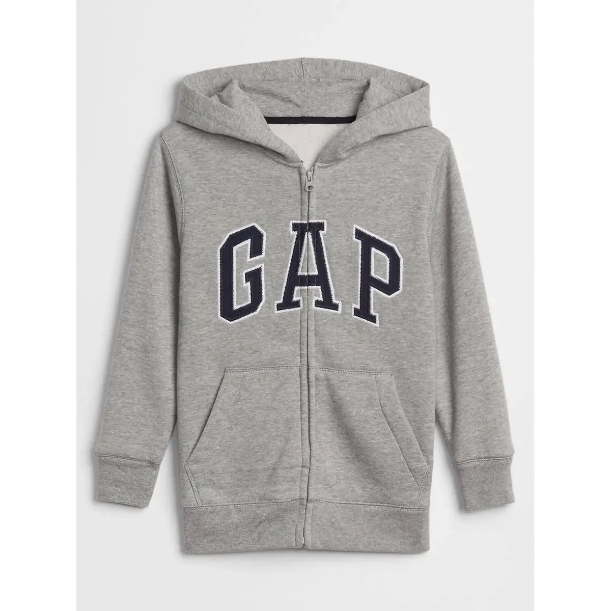 GAP - Polerón Logo Arch Hood Full Zipper Gris