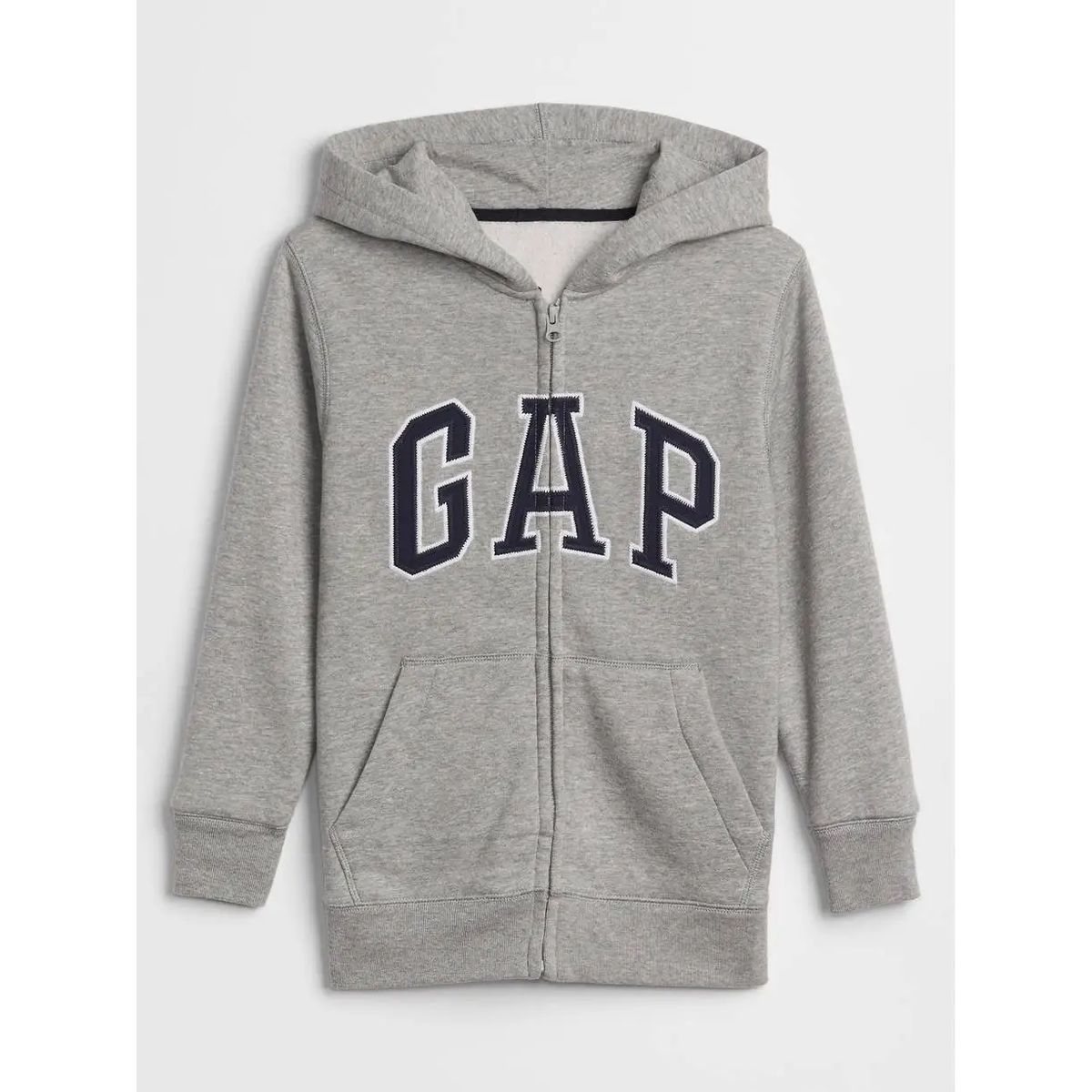 GAP - Polerón Logo Arch Hood Full Zipper Gris