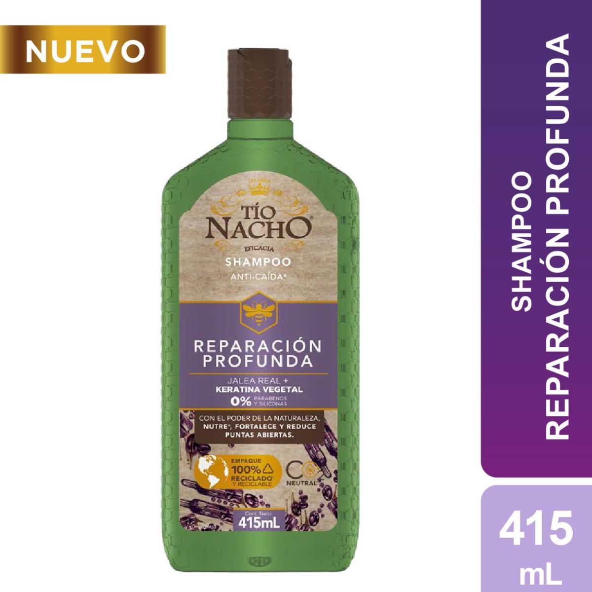 TIO NACHO - Tïo Nacho Shampoo Keratina Vegetal 415 ML