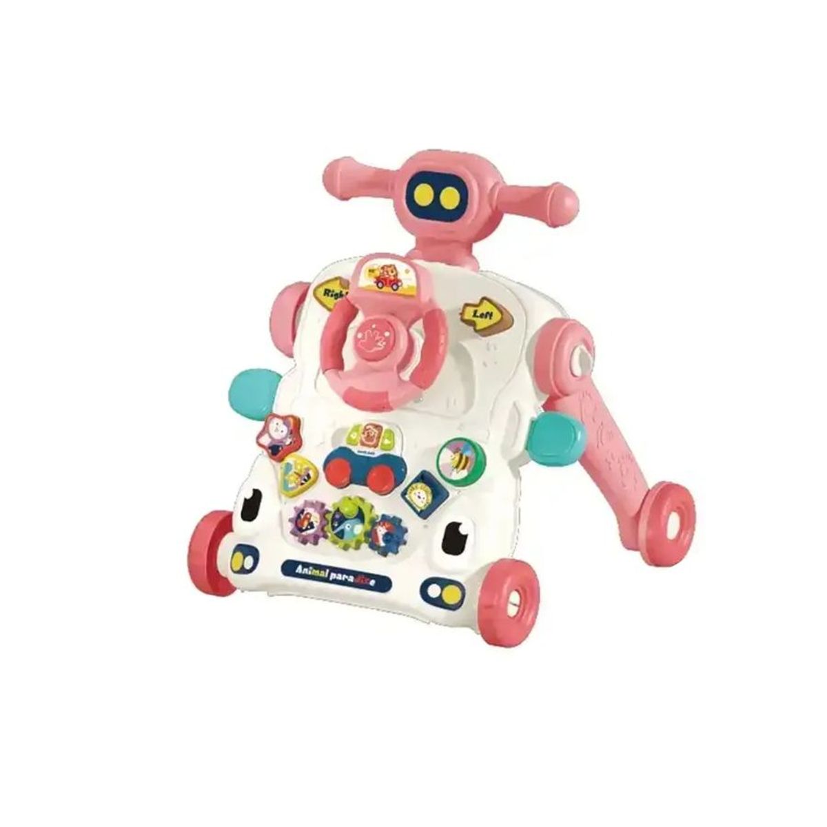 GENERICO - Andador Caminador Bebé Musical Multifuncional 3 En 1 Rosa