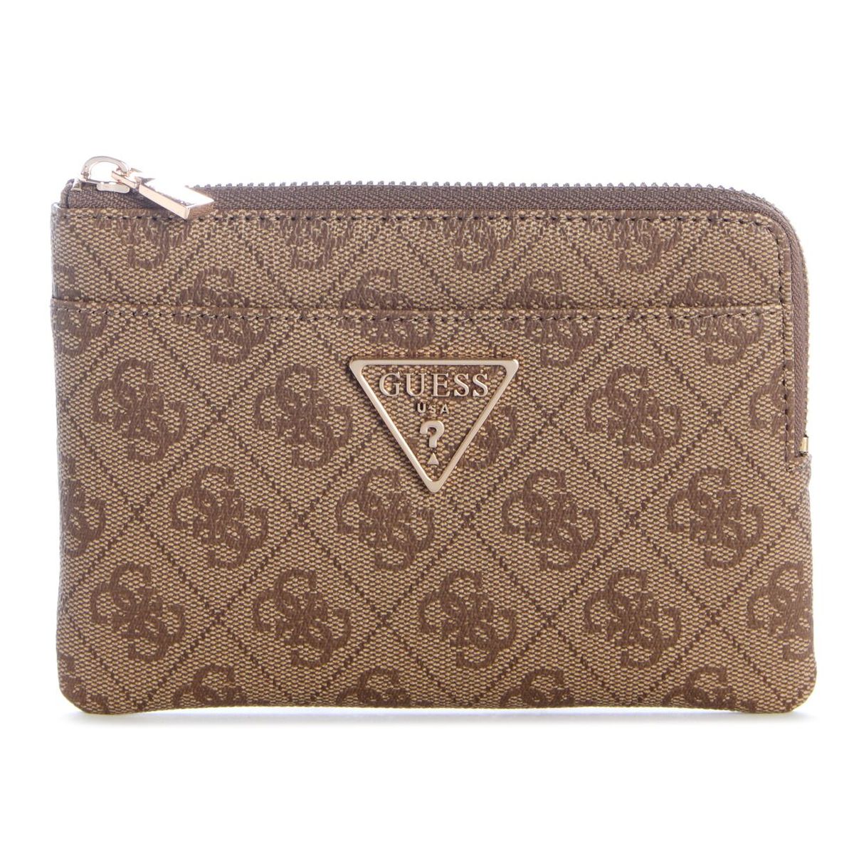 GUESS - Billetera Laurel Ii Slg Key Ring Pouch Café
