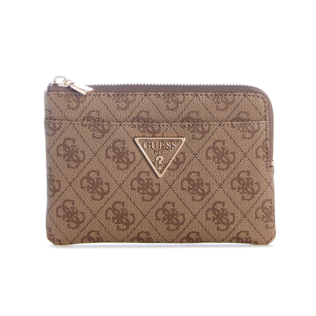 GUESS - Billetera Laurel Ii Slg Key Ring Pouch Café