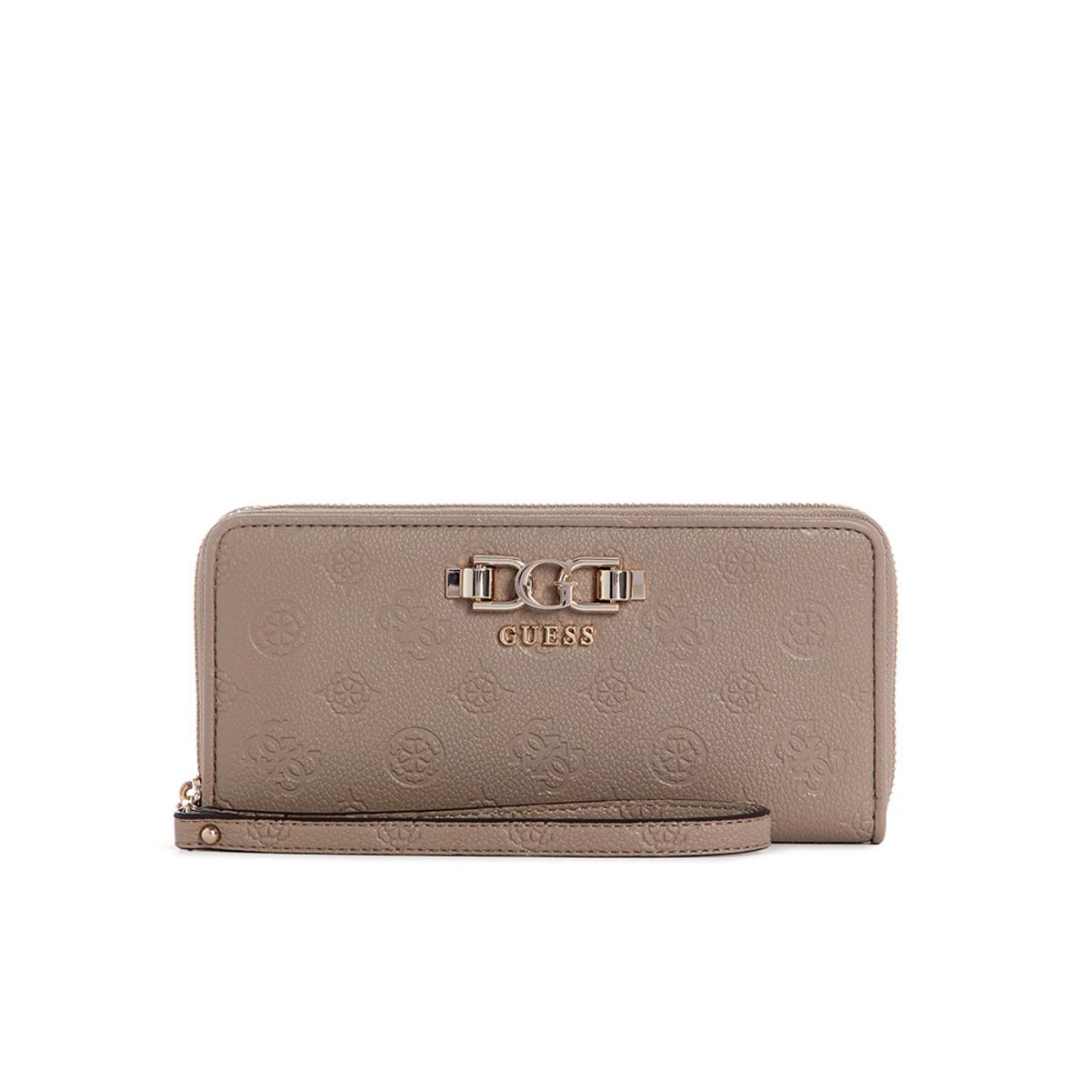 GUESS - Billetera Anise Slg Large Zip Around Café