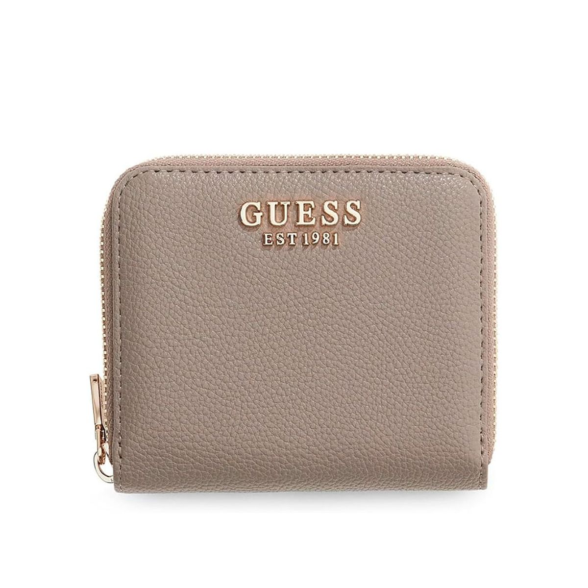 GUESS - Billetera Laurel Ii Slg Small Zip Around Gris Oscuro