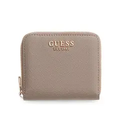 GUESS - Billetera Laurel Ii Slg Small Zip Around Gris Oscuro