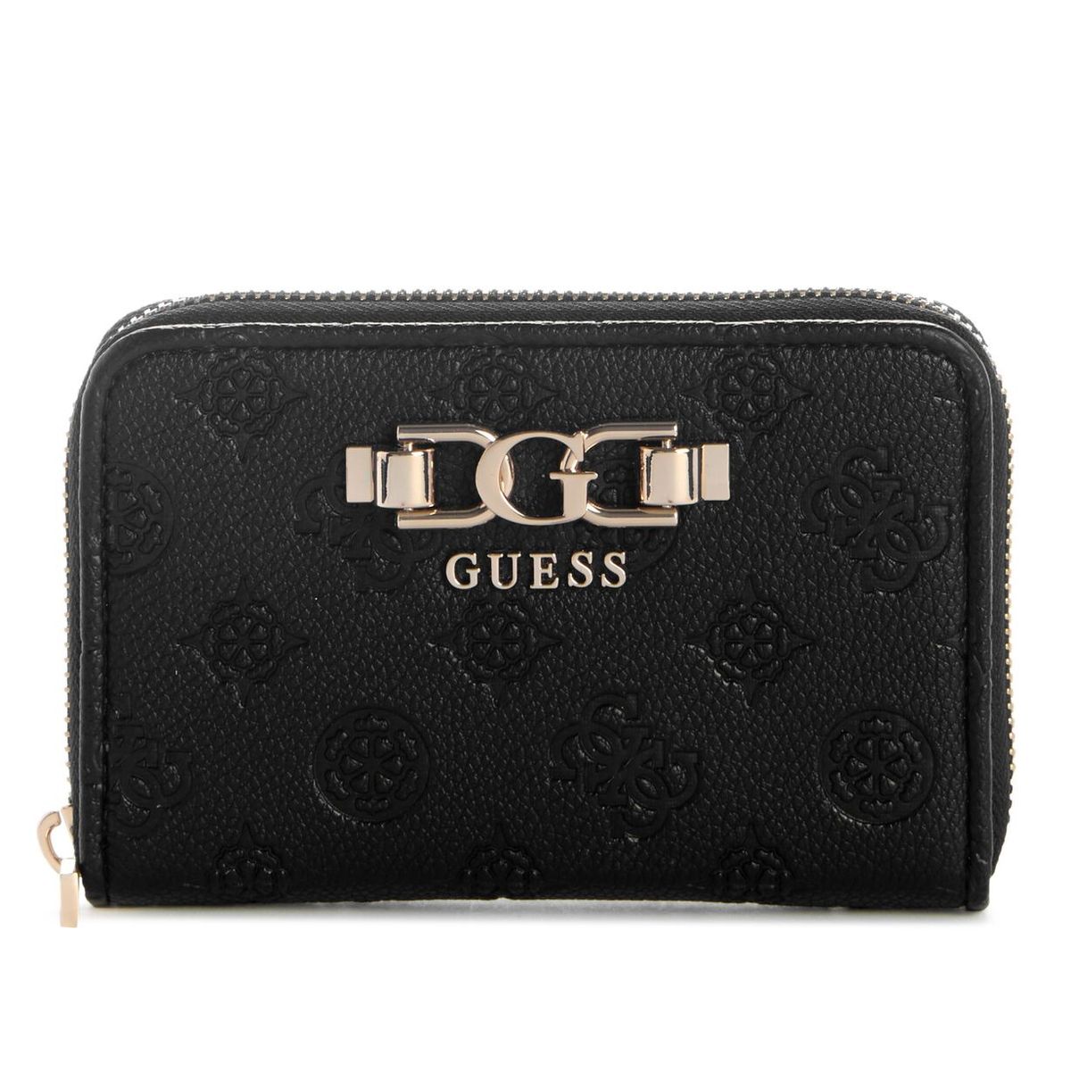 GUESS - Billetera Anise Slg Medium Zip Around Negro