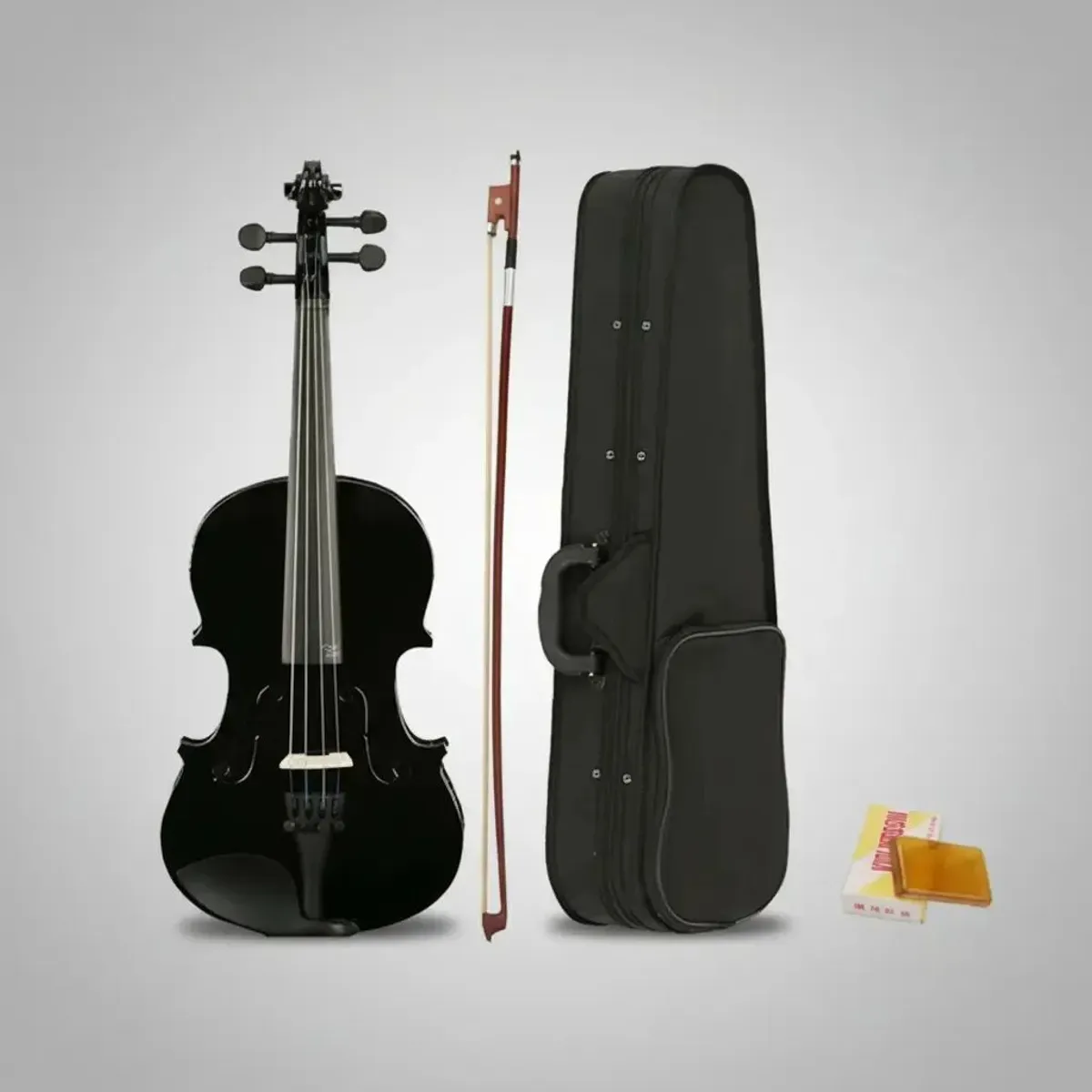 GENERICO - Violín Acústico Negro 44 Con Estuche Y Arco Accesorios