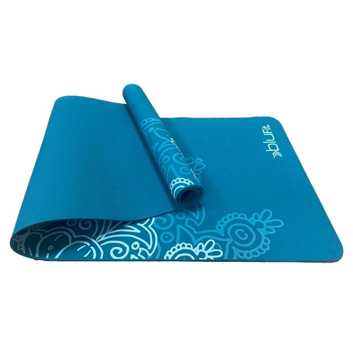 BLU FIT - Mat yoga Blu Fit TPE 4mm azul