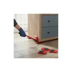 GENERICO - Set Para Mover Artefactos Muebles Pesados Sin Esfuerzo Rueda