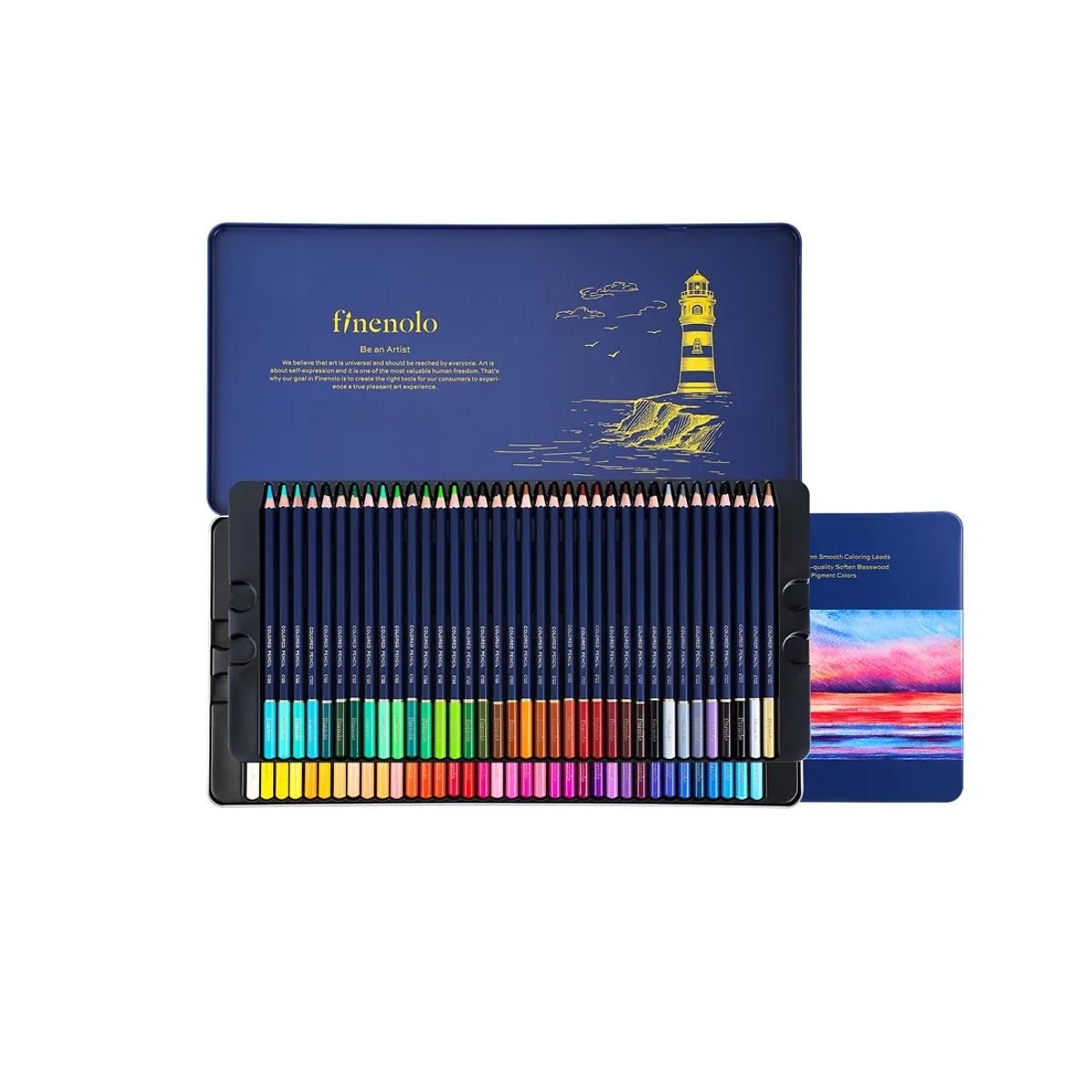 GENERICO - Lápices De Colores Deli Para Pintar Set 72 Colores Caja