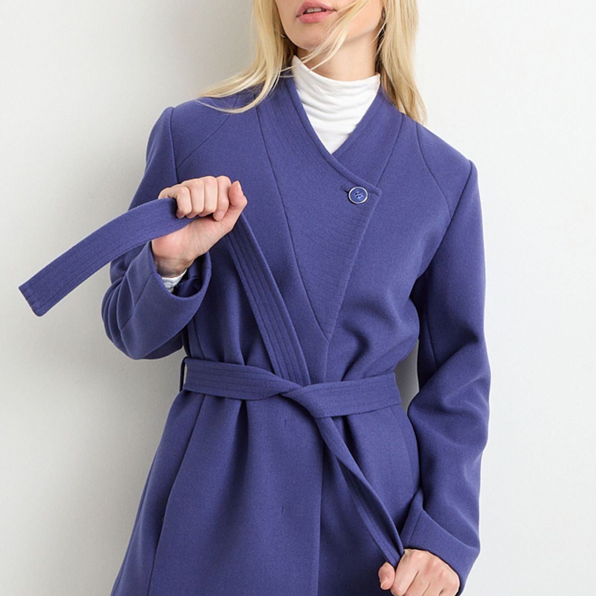ASH - Chaqueton Liso Mujer Azul Ash
