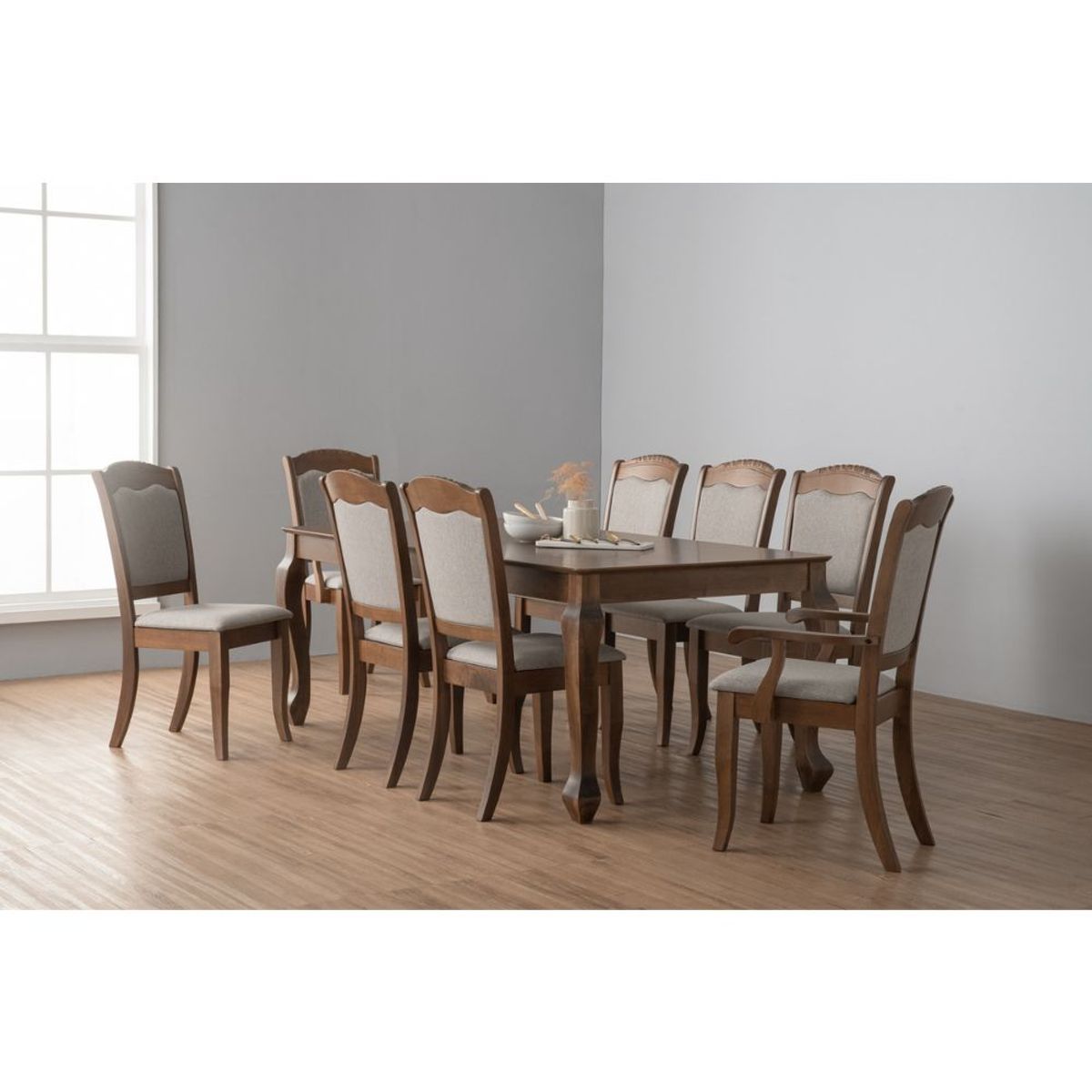 GENERICO - Juego de comedor Lotum con 6 sillas y 2 sitiales