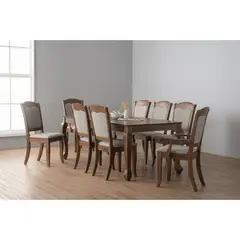 GENERICO - Juego de comedor Lotum con 6 sillas y 2 sitiales