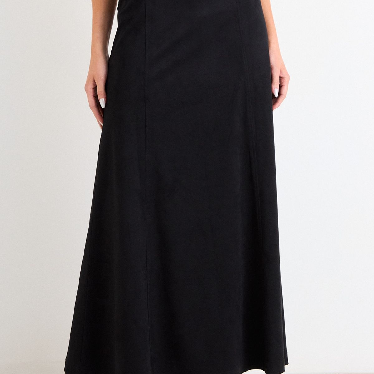 ASH - Falda Lisa Mujer Negro Ash