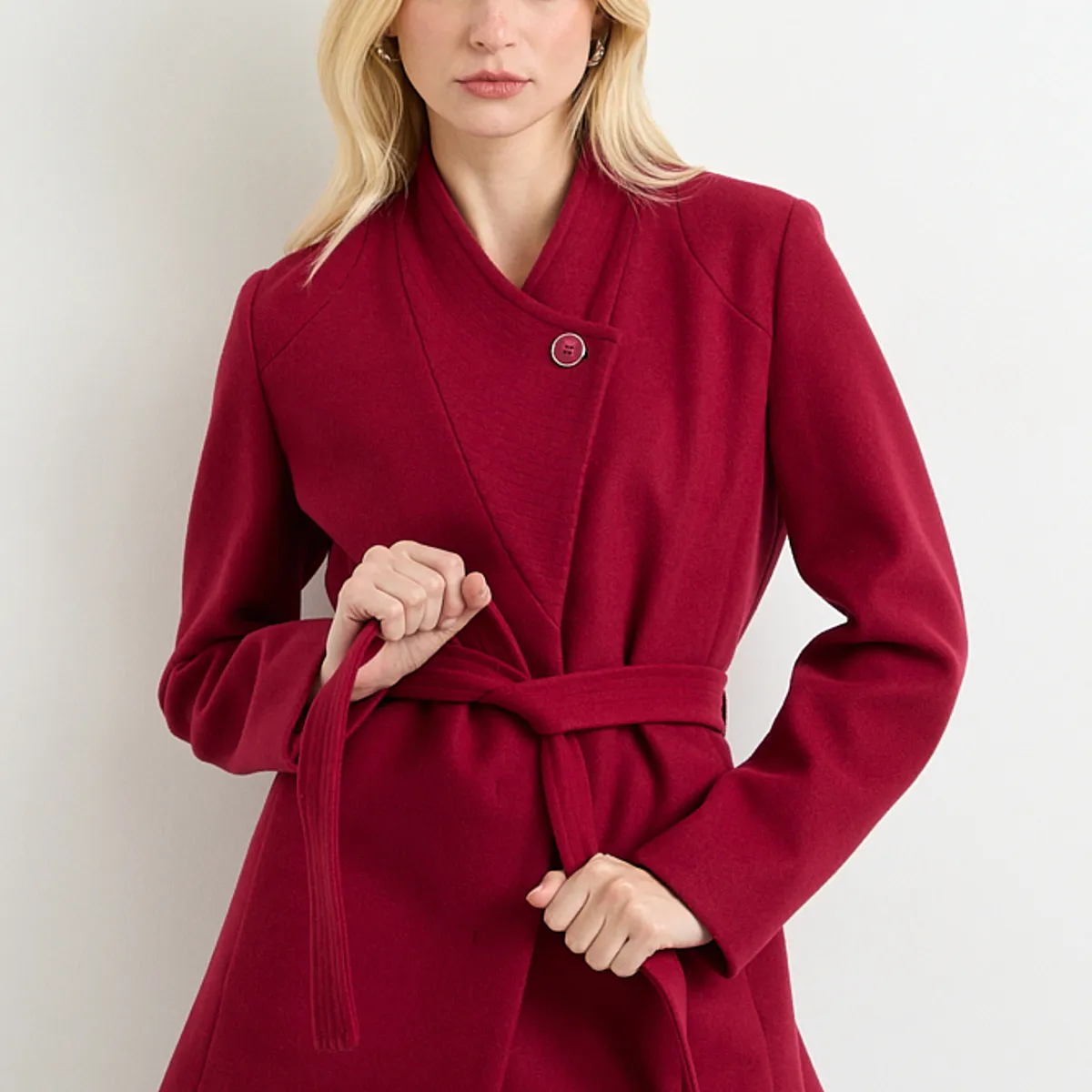 ASH - Chaqueton Liso Mujer Burdeos Ash