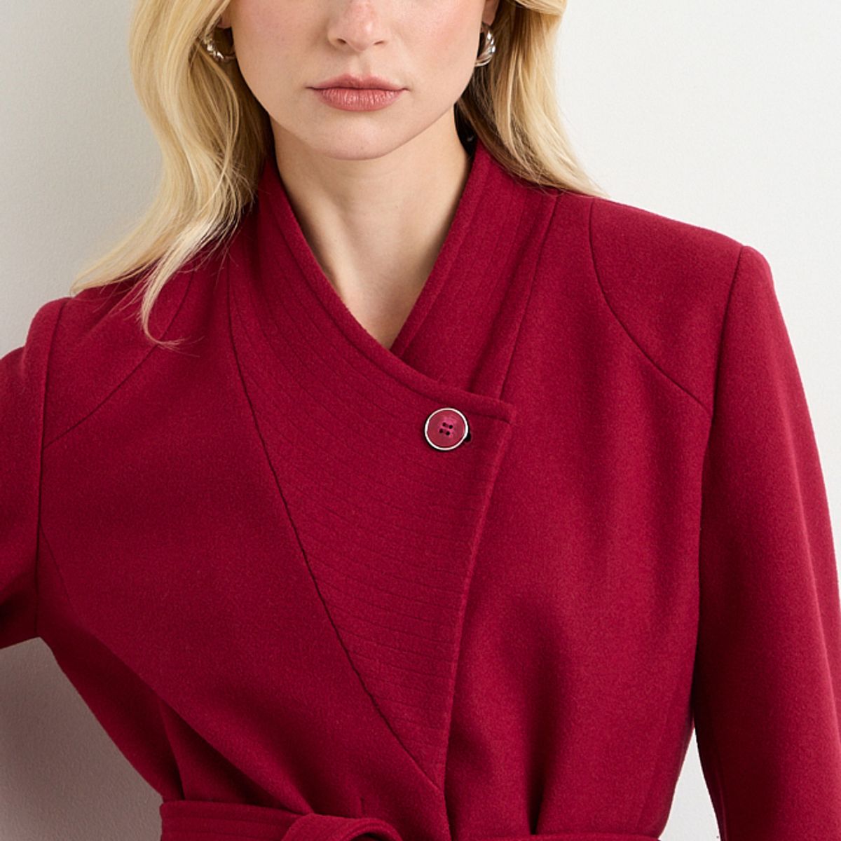 ASH - Chaqueton Liso Mujer Burdeos Ash