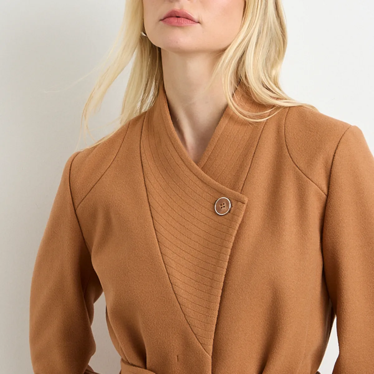 ASH - Chaqueton Liso Mujer Café Ash