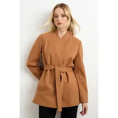 ASH - Chaqueton Liso Mujer Café