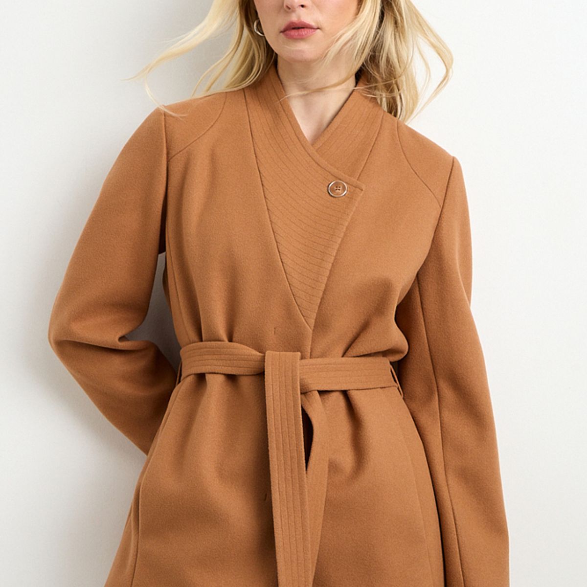 ASH - Chaqueton Liso Mujer Café Ash