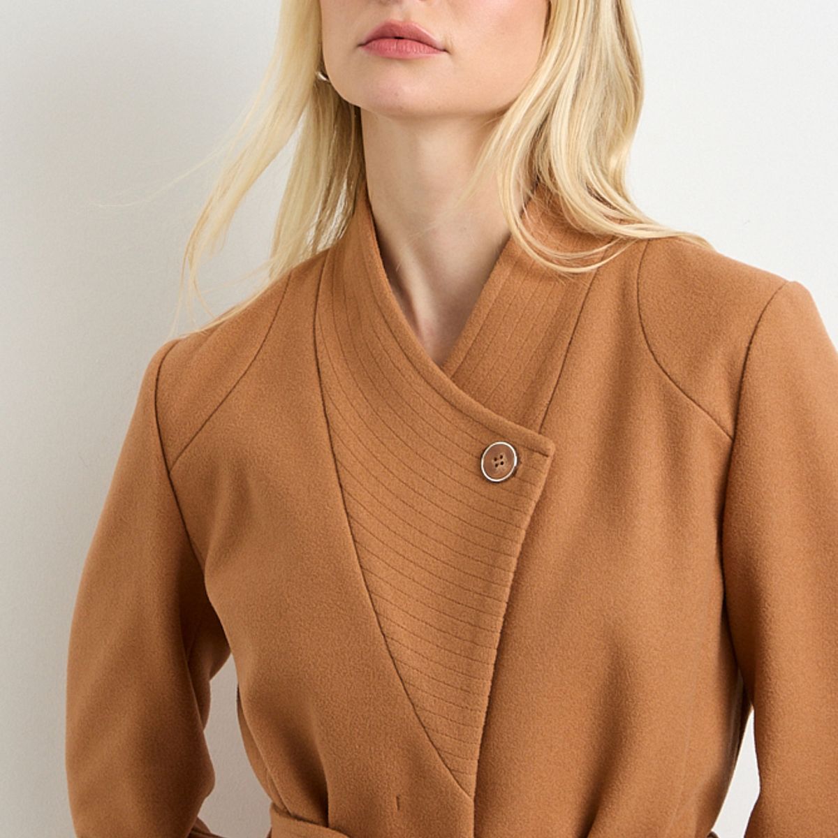 ASH - Chaqueton Liso Mujer Café Ash
