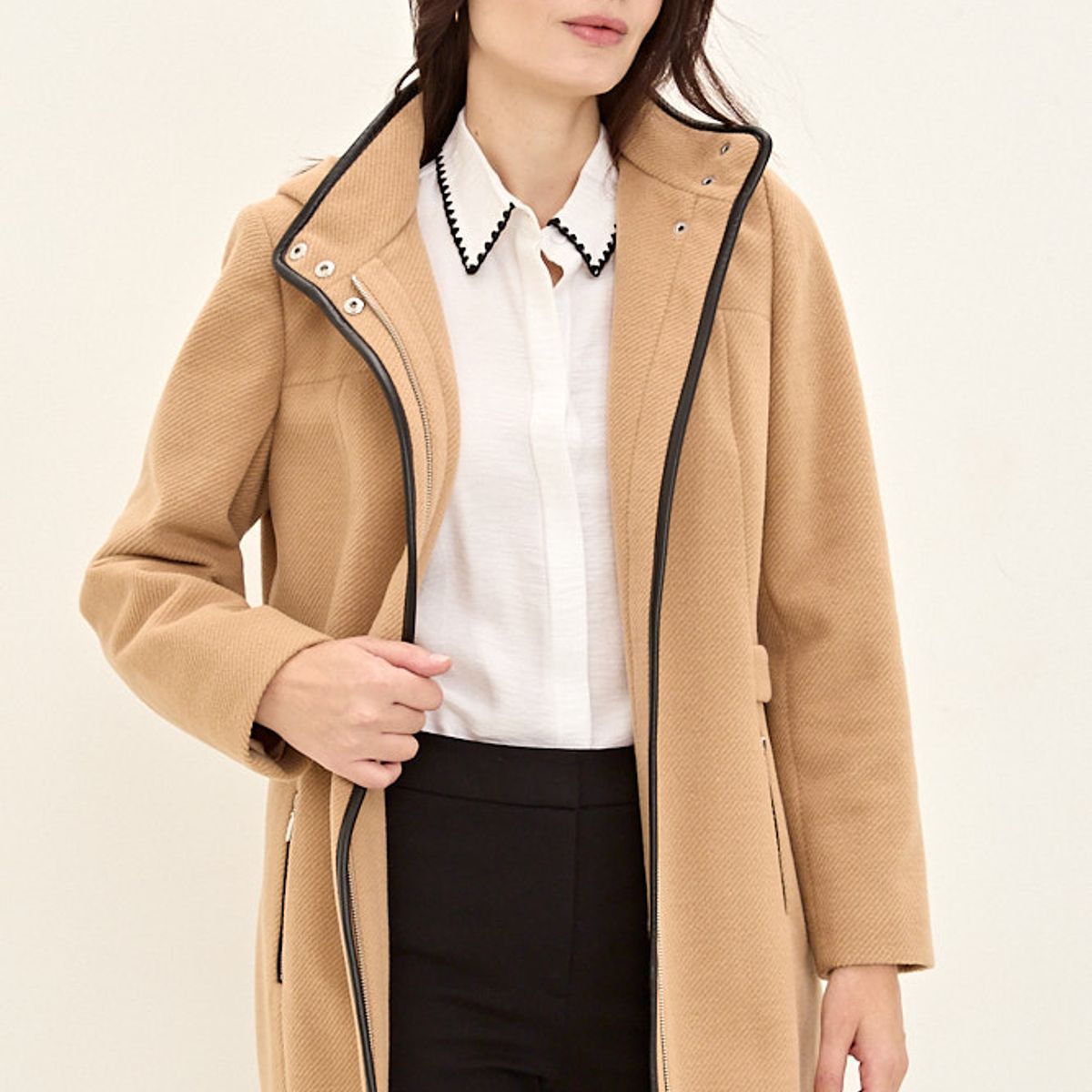 MA GRIFFE - Chaqueton Mujer Café Magriffe