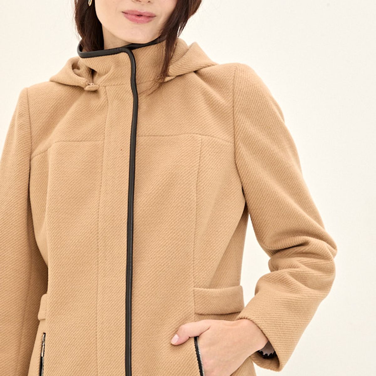 MA GRIFFE - Chaqueton Mujer Café Magriffe