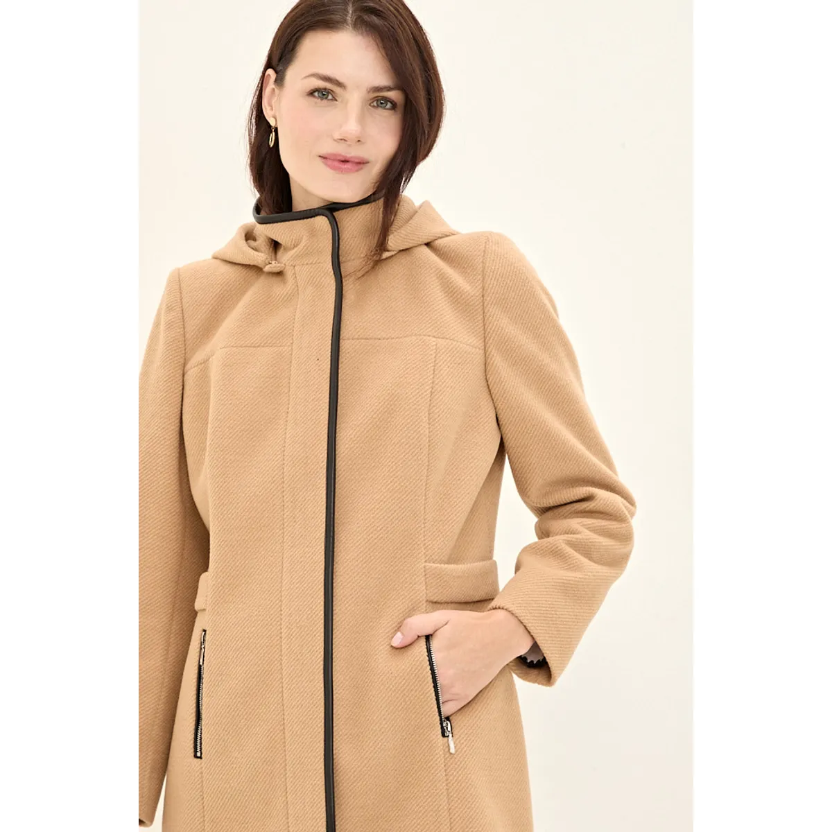 MA GRIFFE - Chaqueton Mujer Café Magriffe