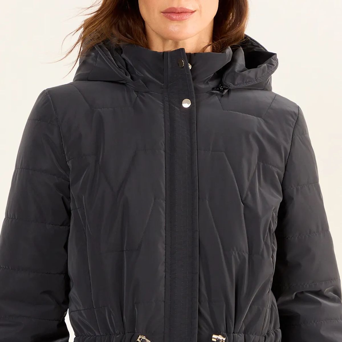 MA GRIFFE - Parka Lisa Mujer Negro Magriffe