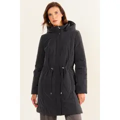 MA GRIFFE - Parka Lisa Mujer Negro Magriffe