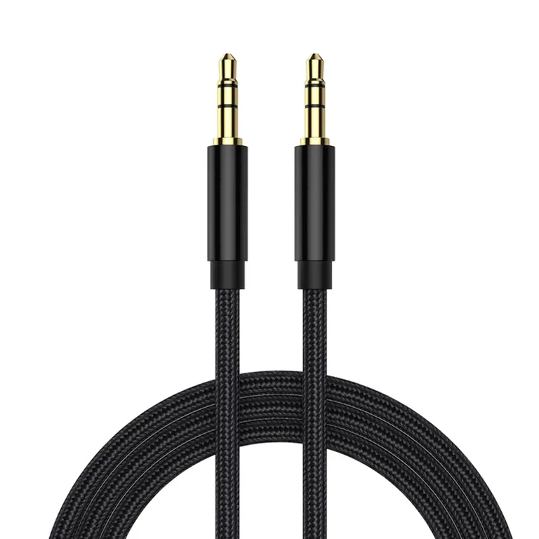 TECMASTER Cable De Audio Premium 1x1 Acordonado con Textil 1.8m HiFI