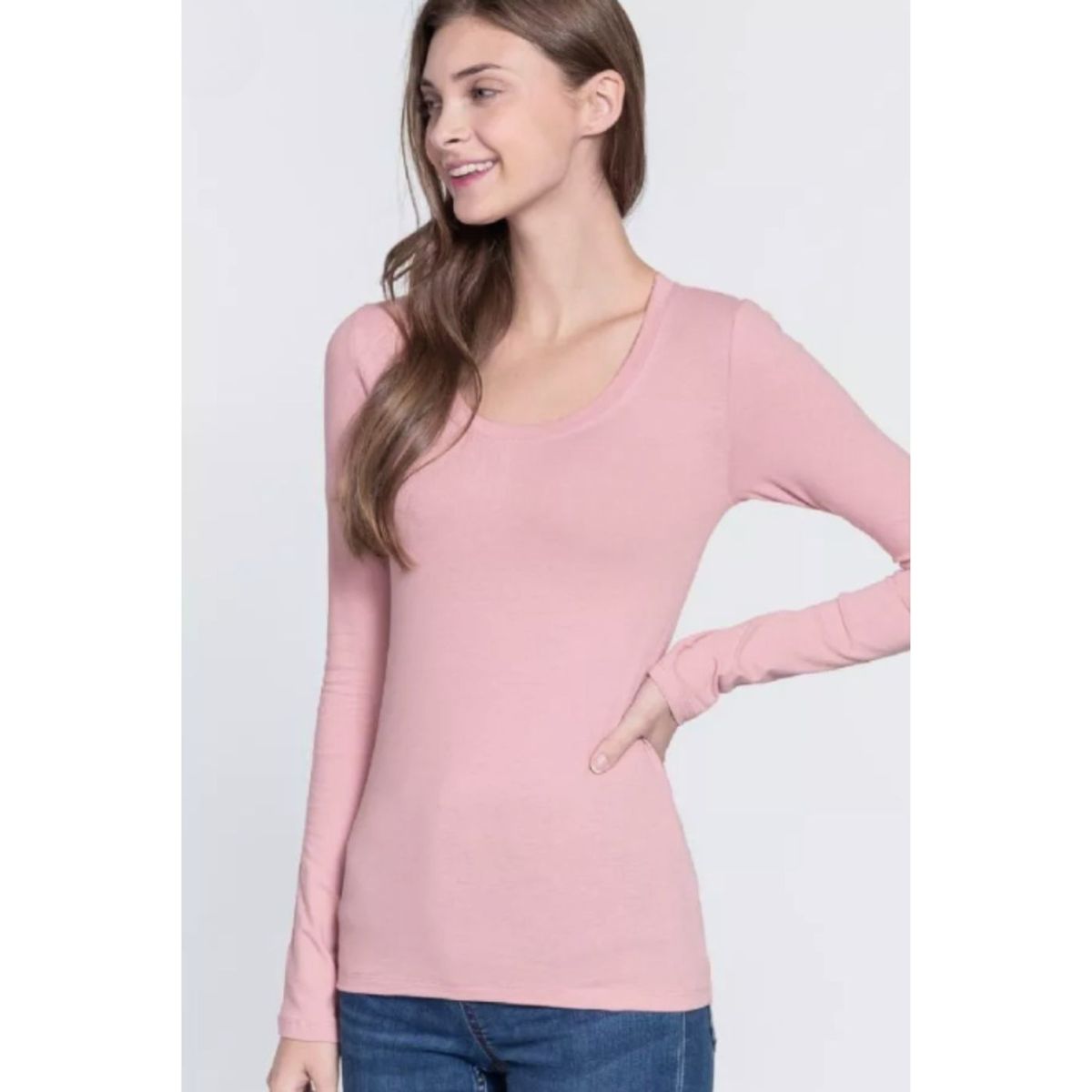 LIKE SHOP - Camiseta Mujer Elasticada Manga Larga Bambu 2123
