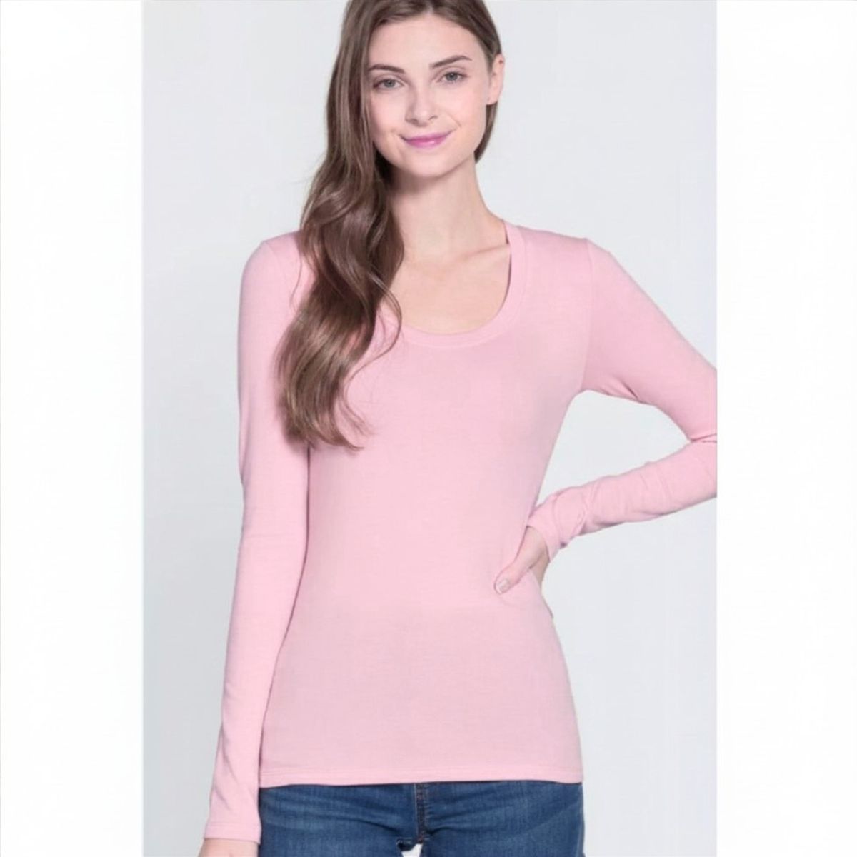 LIKE SHOP - Camiseta Mujer Elasticada Manga Larga Bambu 2123